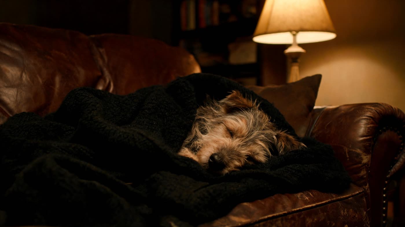 An extremely fluffy small animal looking soft and peaceful