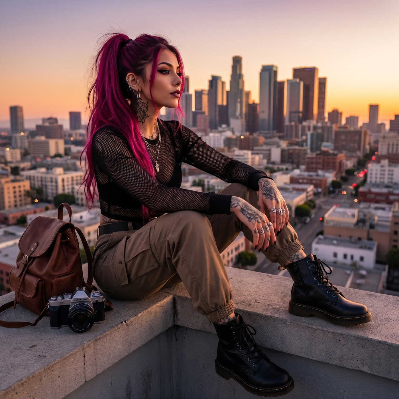 Vixen Rae with a warm smile, city apartment window behind her